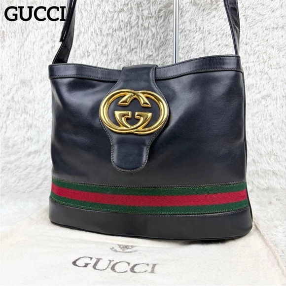 Gucci Black Leather Shoulder Bag - Picture 1 of 13